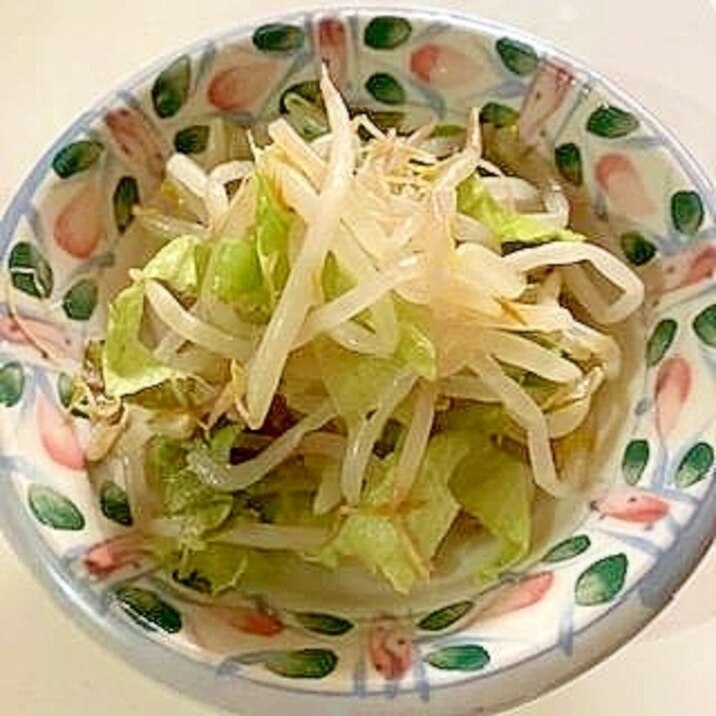 もやしとサニーレタスのサッパリ和え